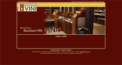 Desktop Screenshot of boutiquevini.com